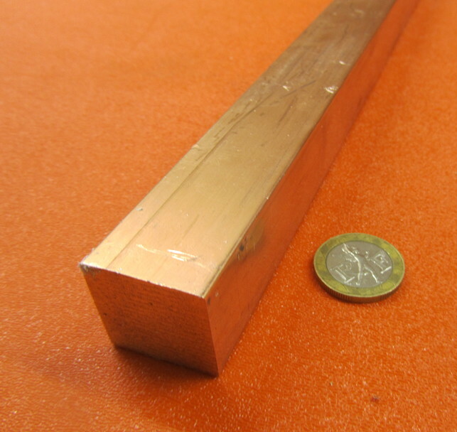 182 Copper Square Bar 1.0″ Thick x 1.0″ Wide x 6 Foot Length