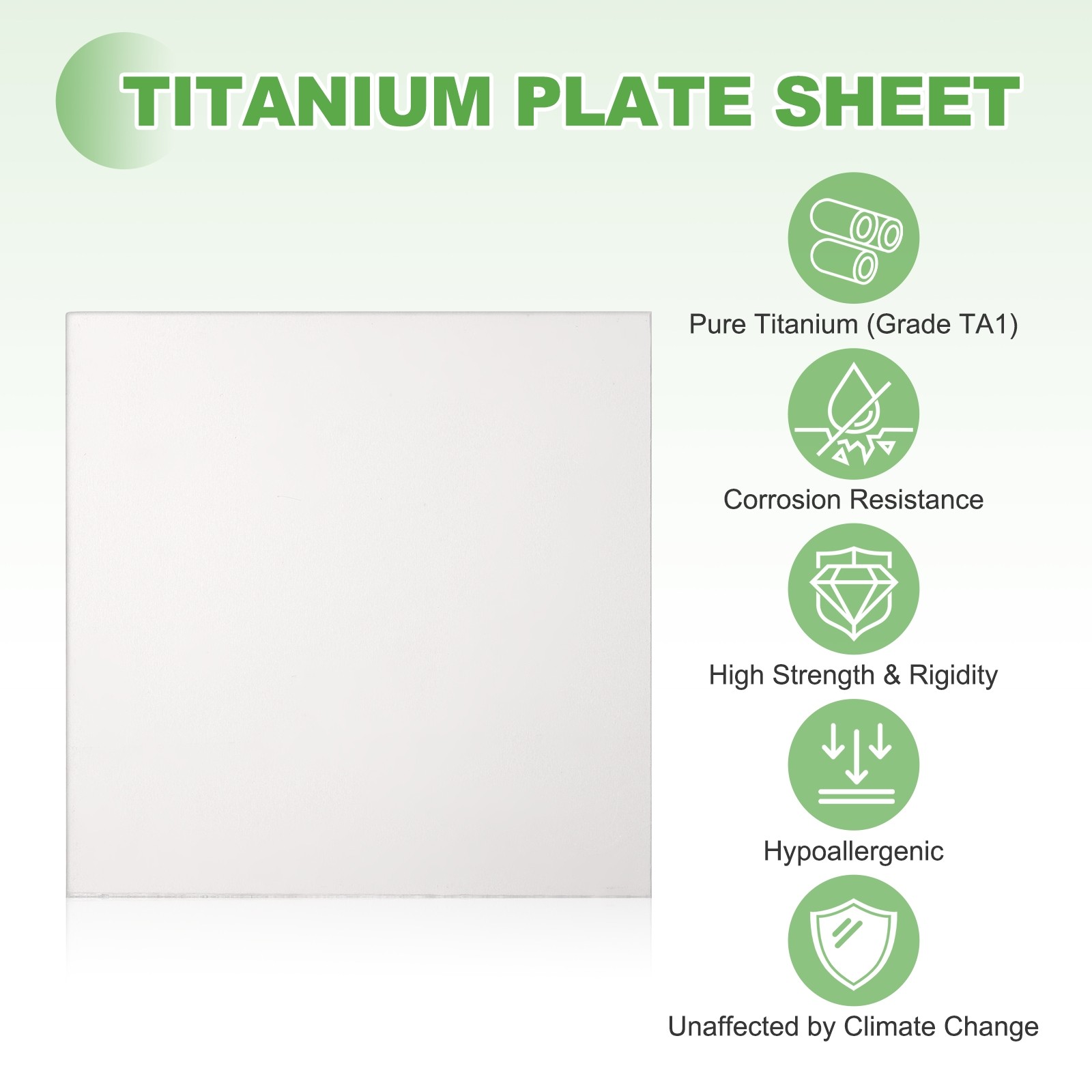 Pure Grade TA1 Titanium Plate Sheet 200x200x0.6mm Titanium Metal Sheet