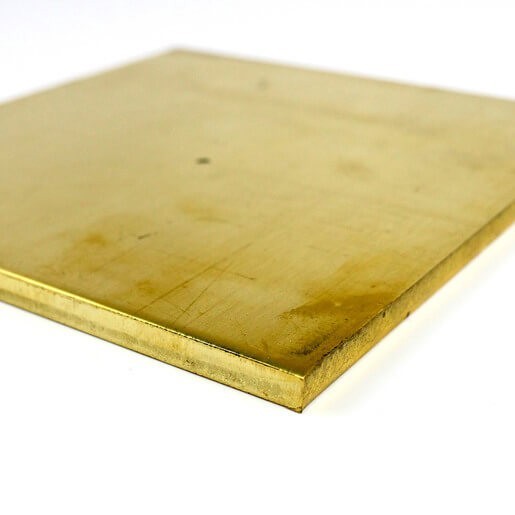 260 Brass Sheet H02 0.016″ x 24″ x 96″ Plate 1-Side PVC New Custom Metal Sheet