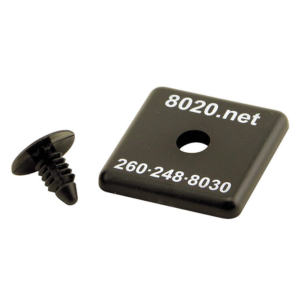 80/20 2030-2 End Cap,1 1/2 inx3/16 inx1 1/2 in,PK2 2RCR9