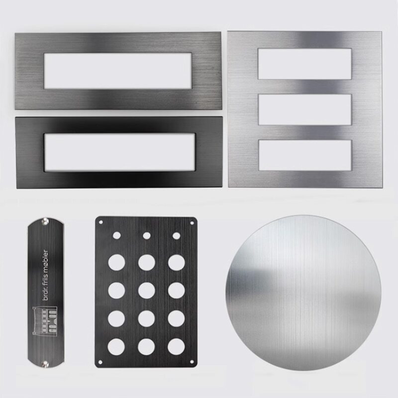 Thick 0.5/0.8/1.0/1.5/2.0mm Silver Brushed Anodized Aluminum Oxide Plate 5052