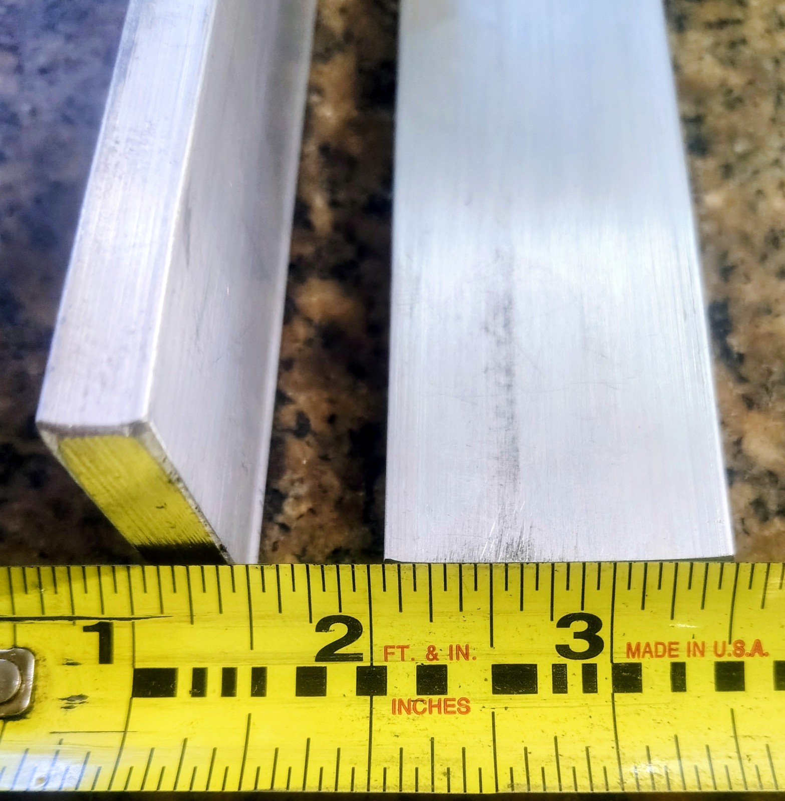 🗽6061 ALUMINUM STICK 3/8 X 1-1/2