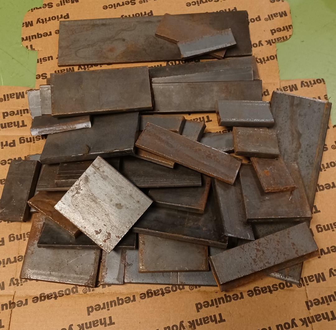 Mix lot 9+ lbs A36 Blacksmith flat iron metal plate bar steel 1/8 1/4 1/2 3/8″