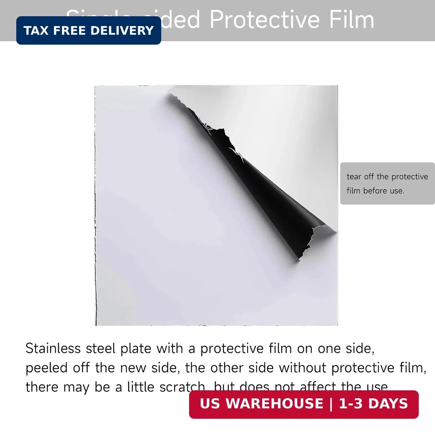 304 Stainless Steel Sheet – 12″ X 12″ X 1/8″ Thin Stainless Steel Plate 1/8 Inch