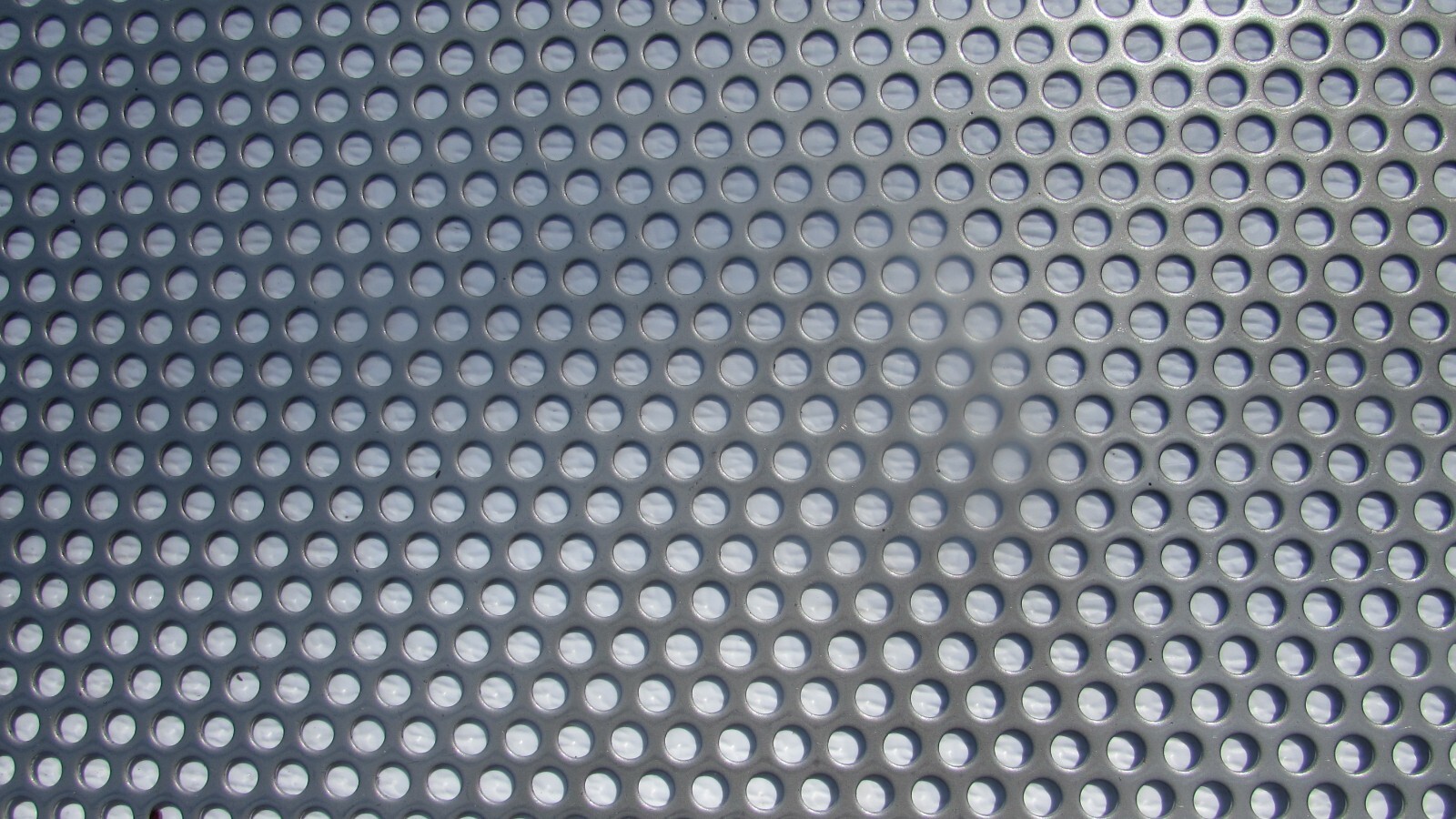 1/4″ HOLES ON 3/8 CENTERS – 16 GA.- STAINLESS PERFORATED SHEET—4″ X 11-1/2″