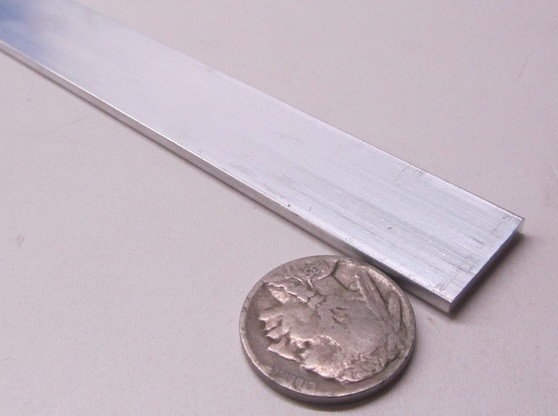 1100 Aluminum Bar Softened (O) .090″ Thick x 2.0″ Wide x 24″ Length, 2 pcs