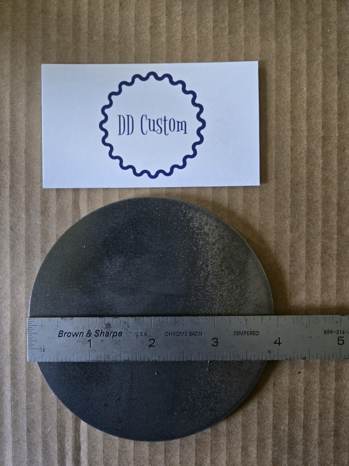 Pair of 4in Round steel Disc