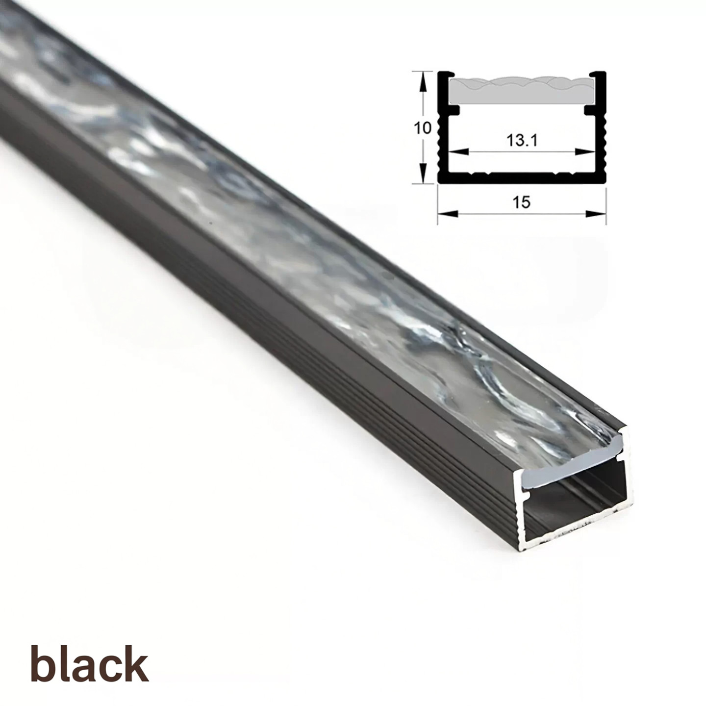 2 Pcs 0.5m Indoor Water Ripple Linear Light Channel Lamp Accessories
