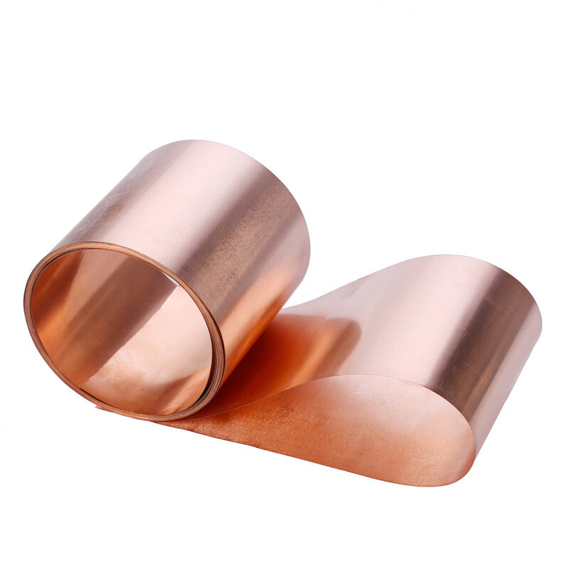 99.9% Pure Copper Sheet Strip 0.01-0.3mm Thin Metal Plate Foil Roll New