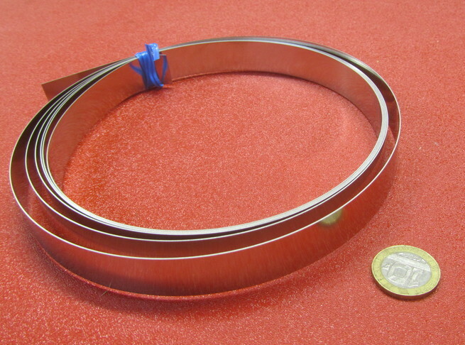 301 Stainless Steel Sheet Shim, .020″ (+/-.0010″) x 3/4″ Width x 10 Foot Length