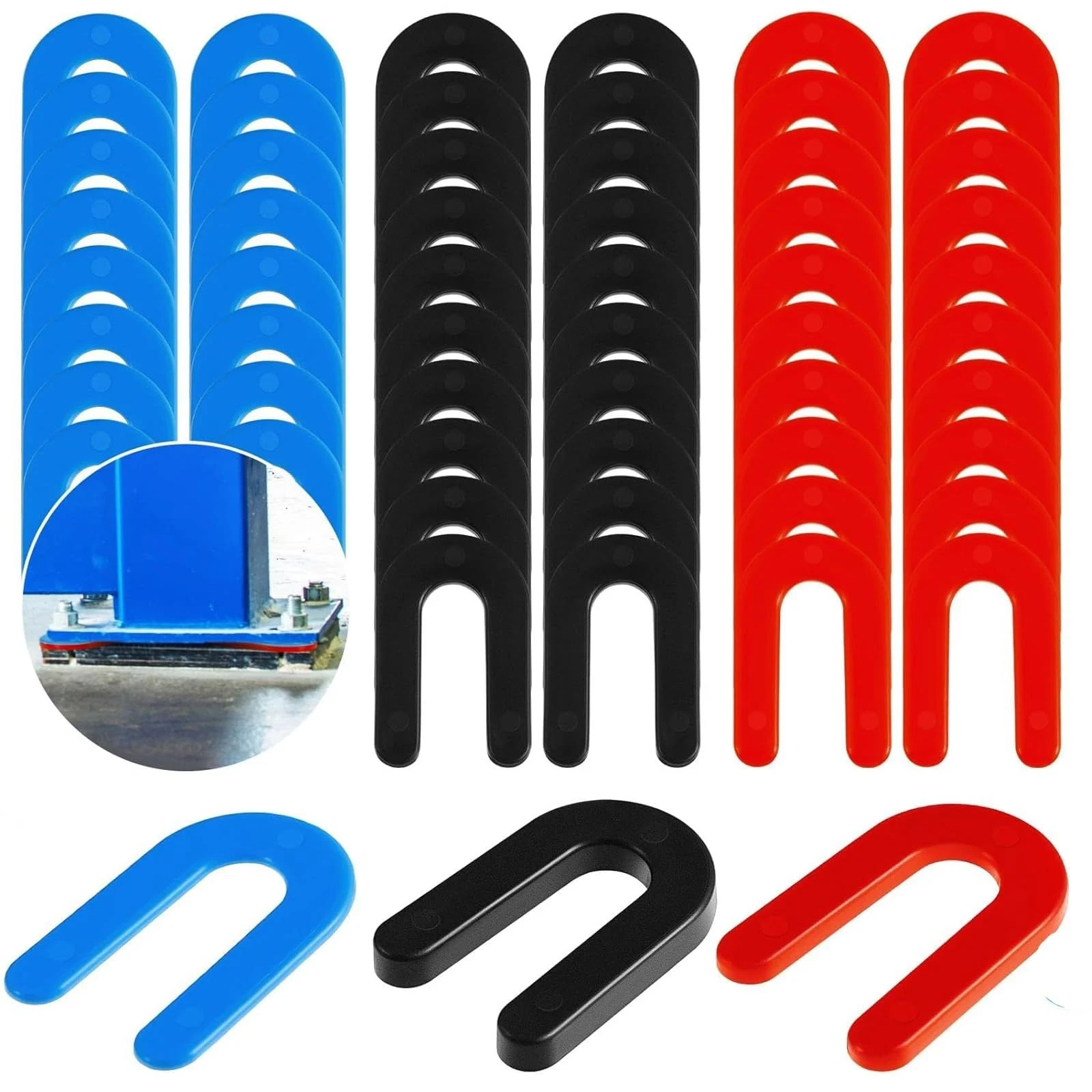 HEHIPLE 60 Pcs Auto Lift Installation Leveling Shim Kit Plastic Shims 2 Post …