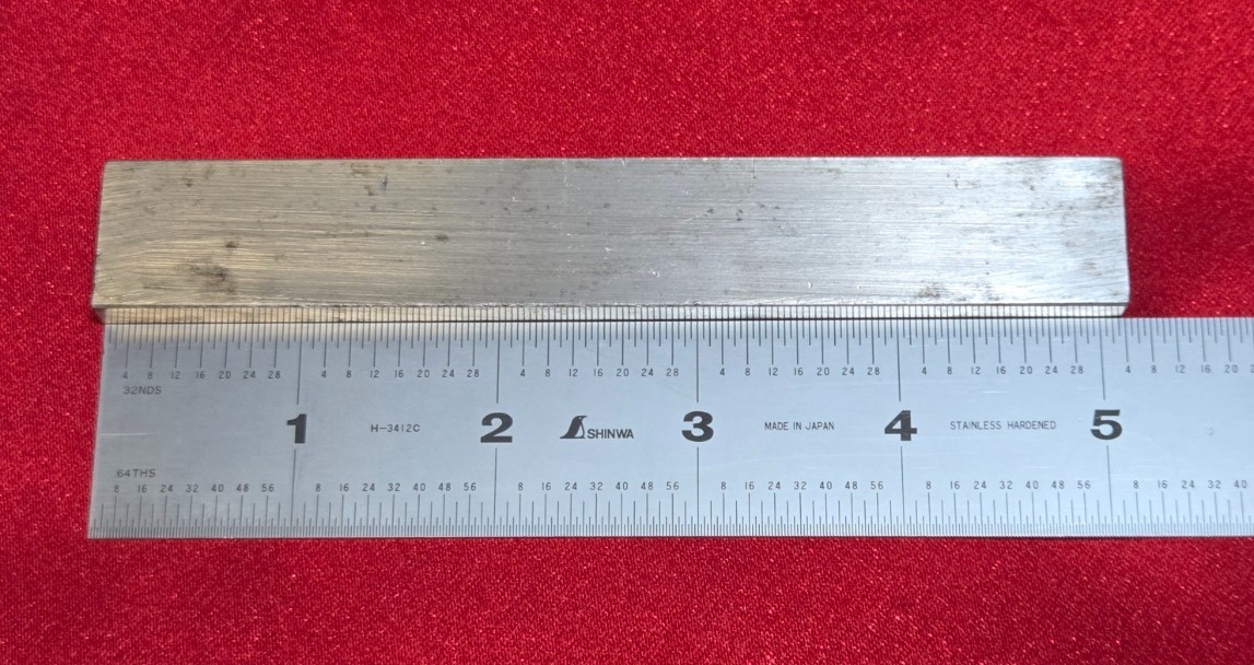 D2 Tool Steel Block Billet 5.12″ L x 0.79″ W x 0.312″ Thick – 5.64 Oz