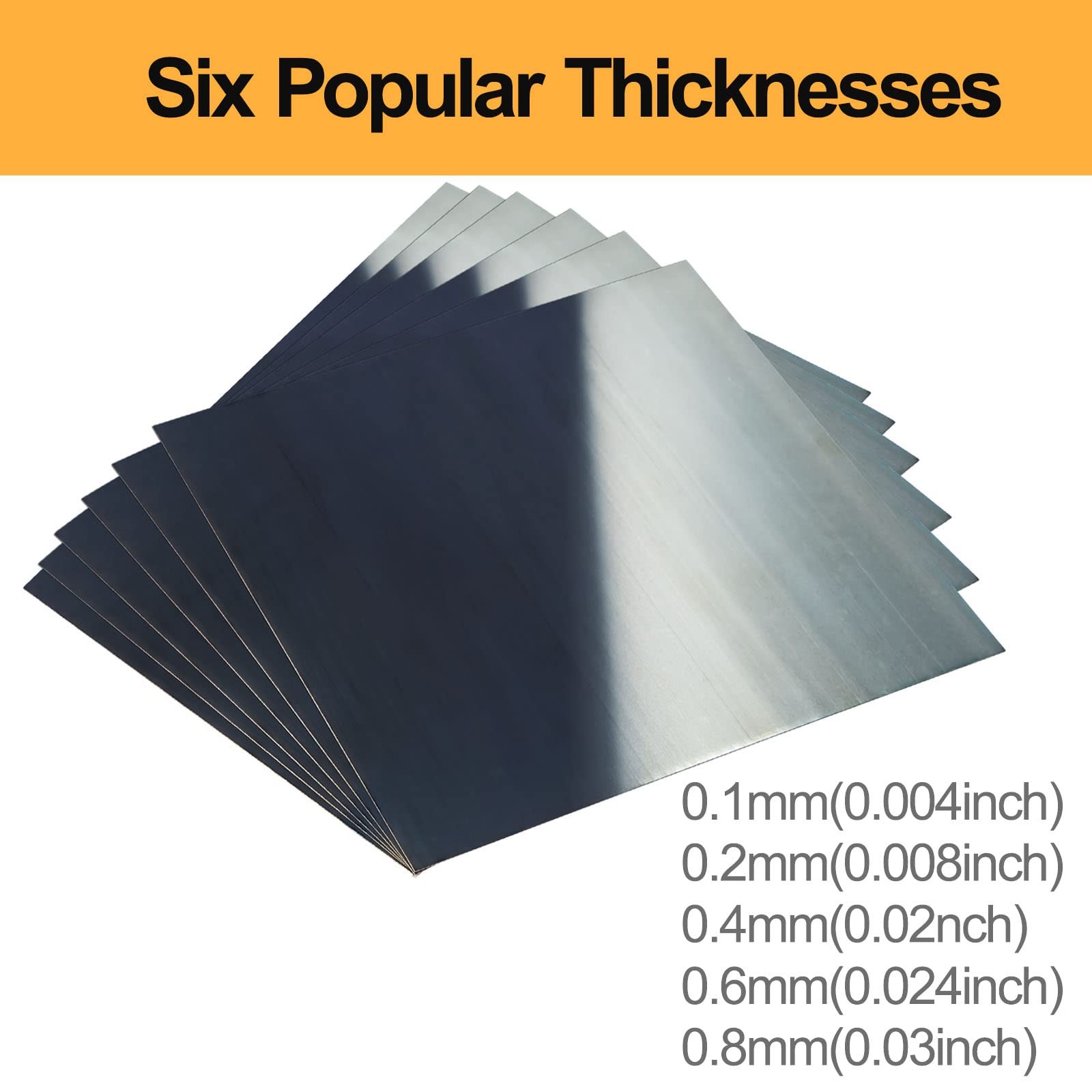 Spring Steel 1095 Shim Sheet Assortment, Blue Tempered, Polished Finish, Spri…