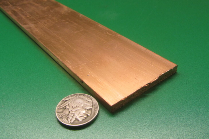 110 Copper Bar H02, 3/16″ Thick x 2.0″ Wide x 2 Ft Length