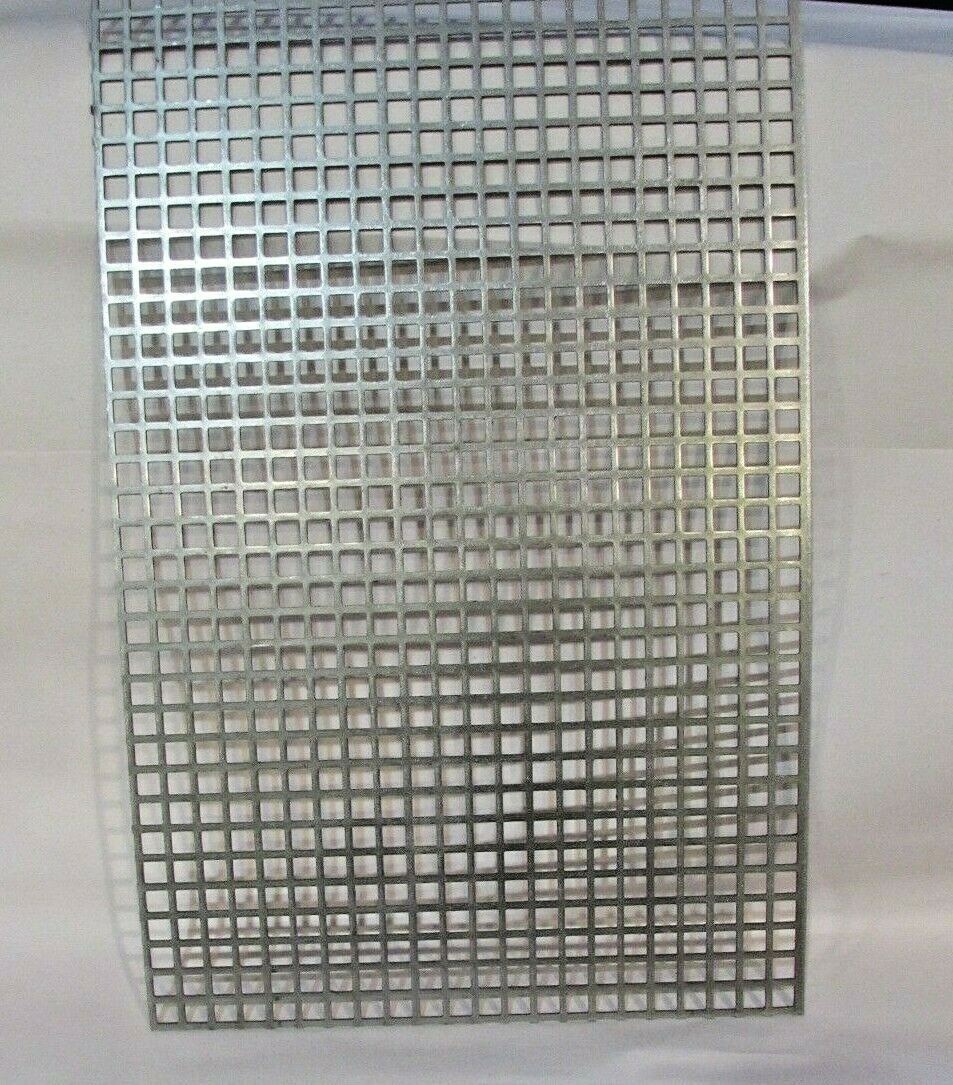 3/8″ SQUARE HOLE CARBON STEEL PERFORATED SHEET 5-1/8″ x 5-1/8″