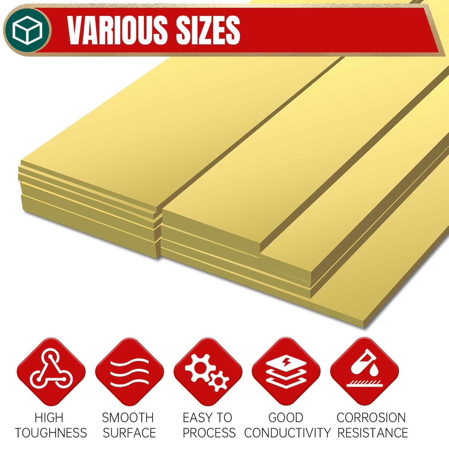 1/4″x3″x12″ Brass Bar Stock 6x75x300mm Solid Flat Knife Making DIY Crafts