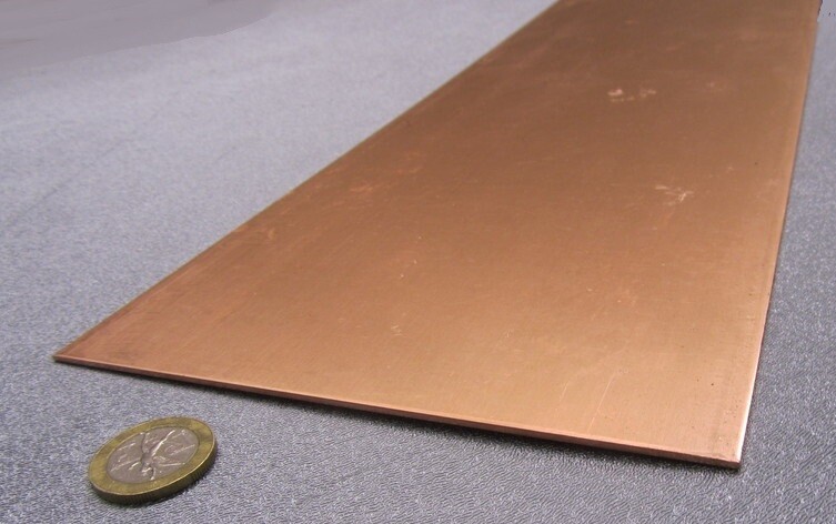 110 Copper Bar Soft Annealed .062″ Thick x 6.0″ Wide x 24.0″ Length
