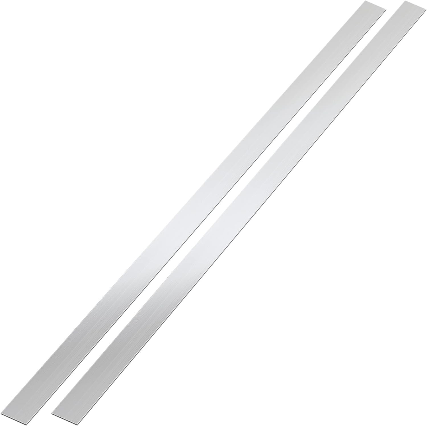 2 Pcs Stainless Steel Trim Strips 304 Brushed 1 x 30 Inch, Silver
