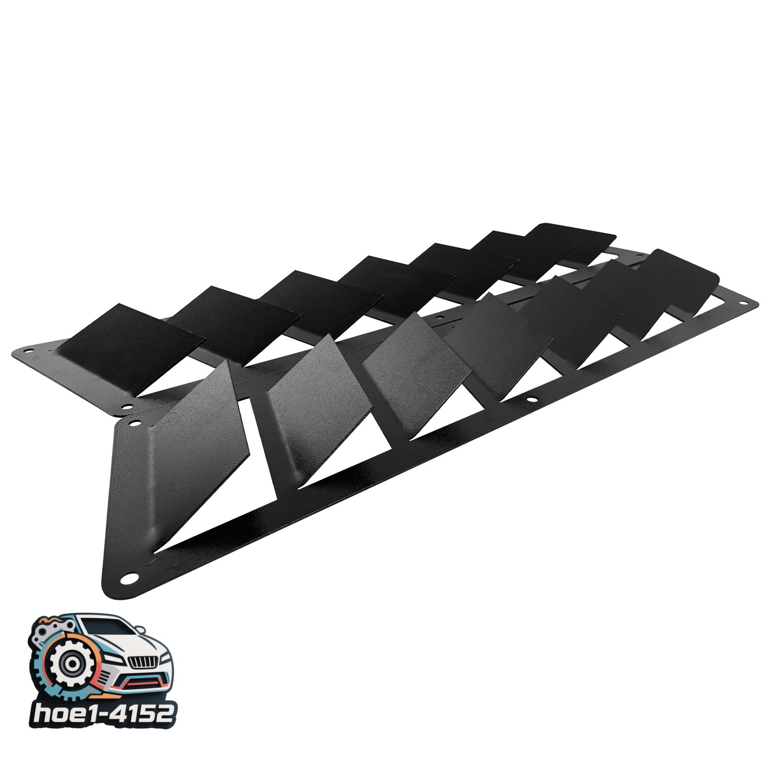 2 Pcs Universal Hood Vent Louver Scoop Cover Air Flow Intake Cooling Panel Black