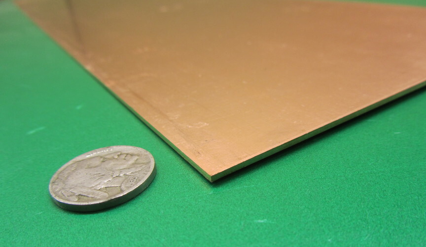 110 Copper Bar Soft Annealed .062″ Thick x 6.0″ Wide x 24.0″ Length