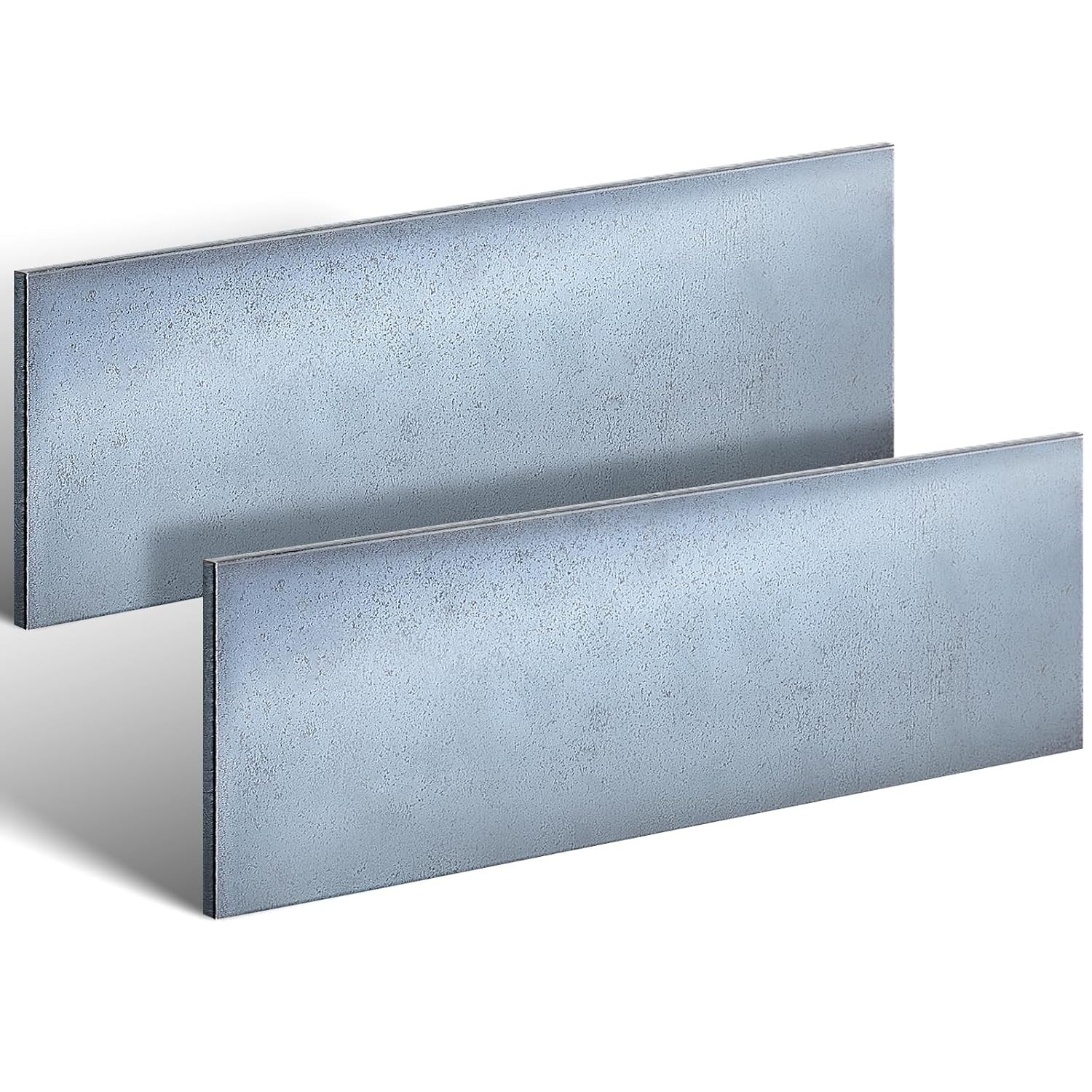 Tandefio 2 Pcs 1/8 x 3 x 12 Inches Hot Rolled Mild Steel Plate Steel Flat Plate