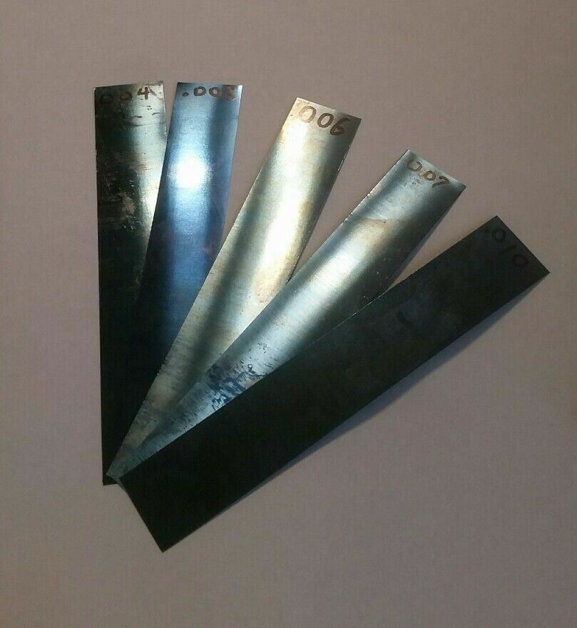 Blue Tempered Spring Steel Shim stock .004 .005 .006 0.007 .010 004 005 006 007