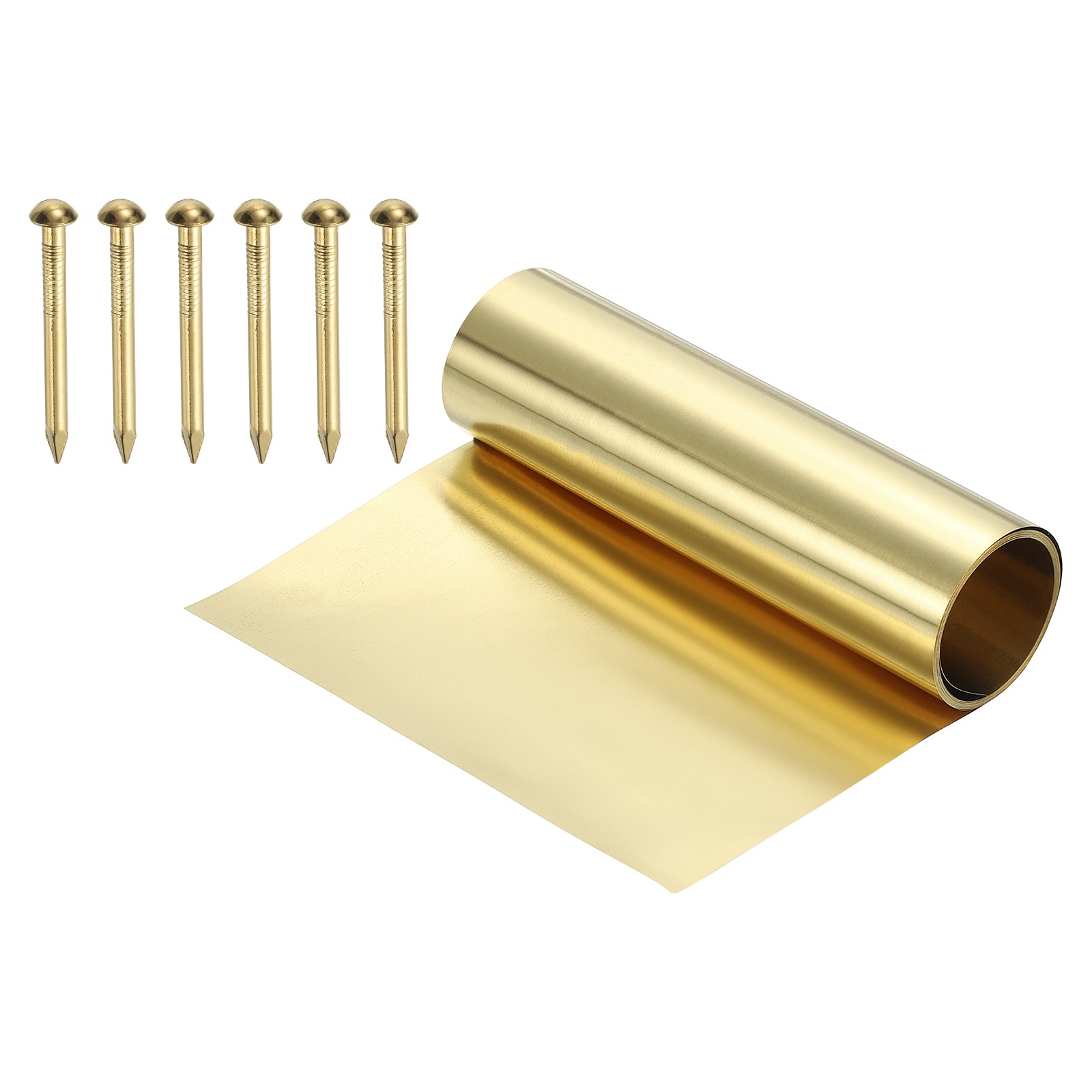 52 Gauge x 3.9″ x 39″ H62 Metal Film Brass Foil Plate, Brassy