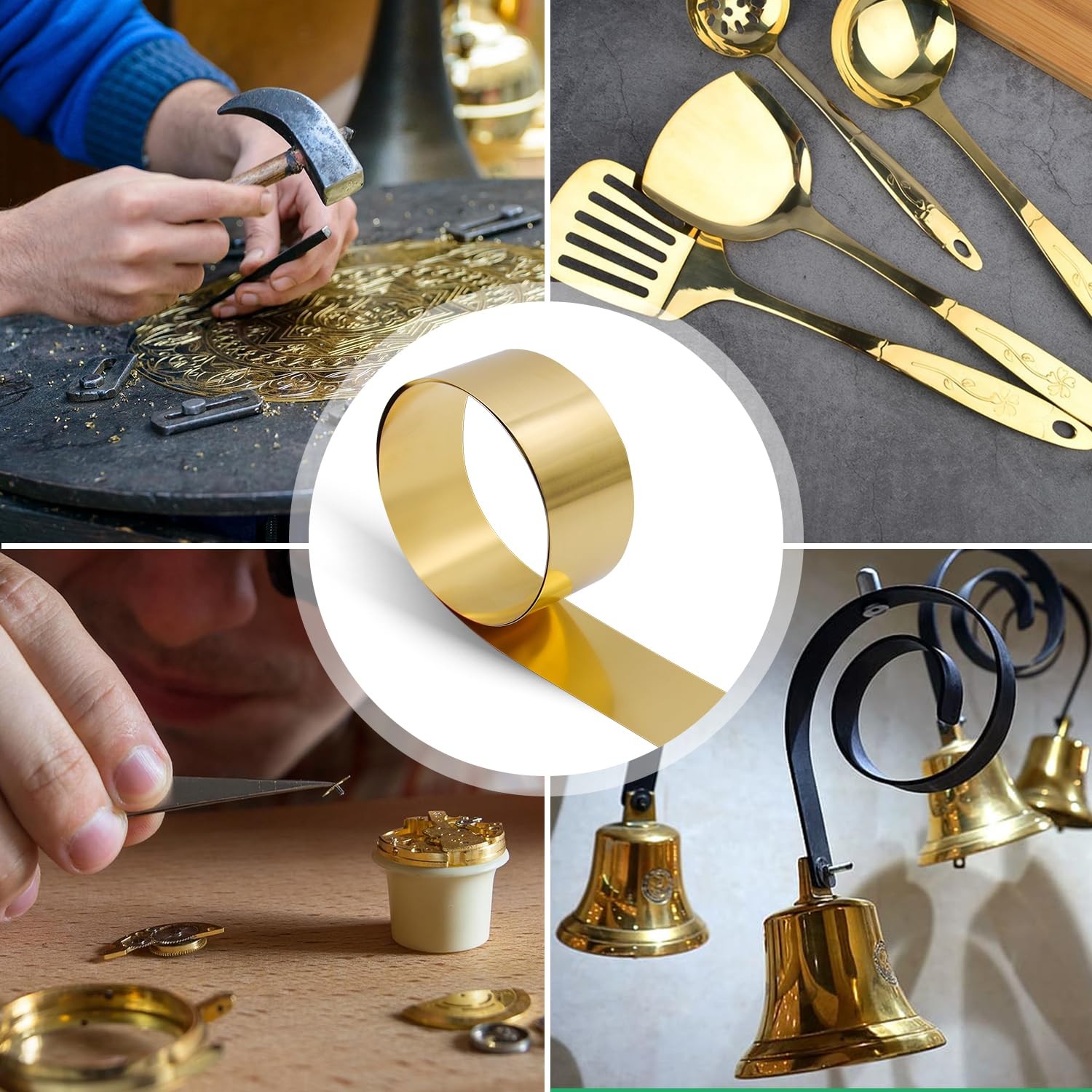 Brass Sheet Roll 0.3mm Thick x 50mm Wide x 1000mm Long Foil DIY Crafts