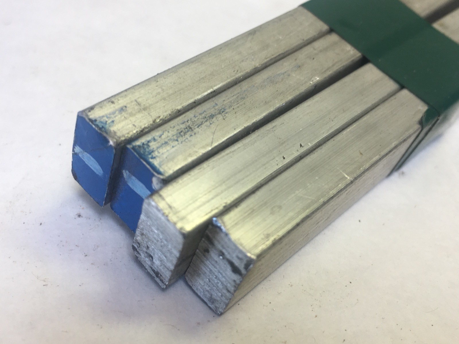 Lot Of 4 •1/4×1/2”x32.75” ALUMINUM EXT 6061-T6511 FLAT BAR Plate Mill Stock(M34)