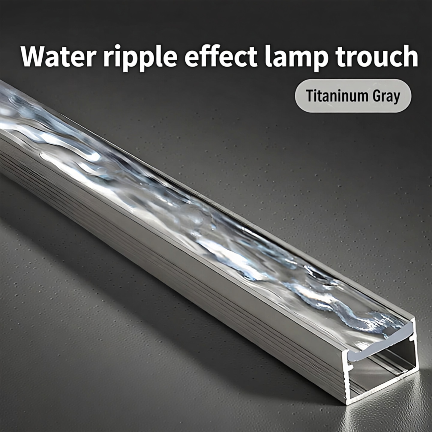 2 Pcs 0.5m Indoor Water Ripple Linear Light Channel Lamp Accessories