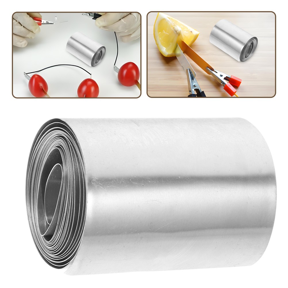 Fruit Battery Accessories Zinc Anode Electroplating Plates Strips