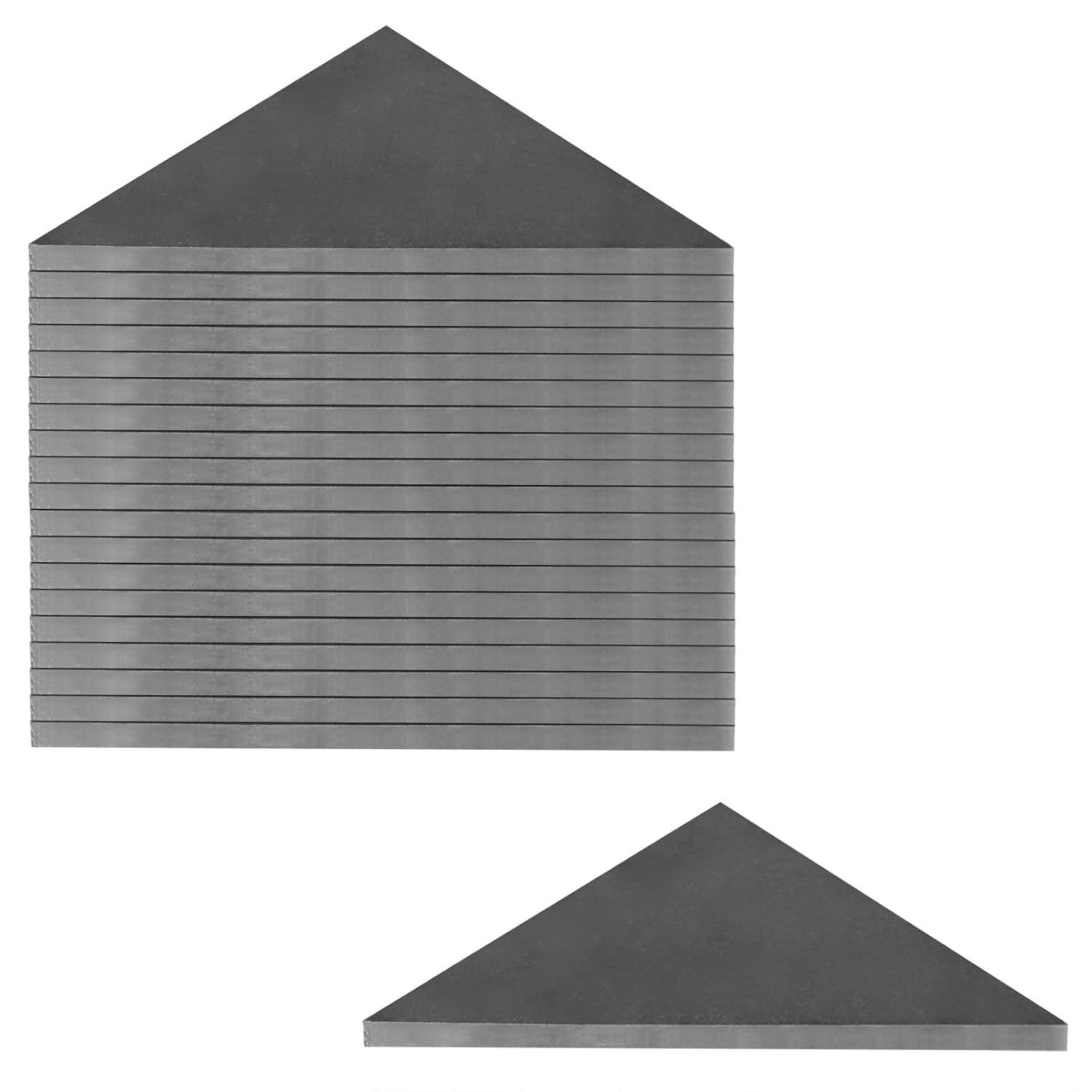 20 PCS Weld On Steel Triangle Gusset Plate 3″ x 3″ x 1/8″ Steel Triangle