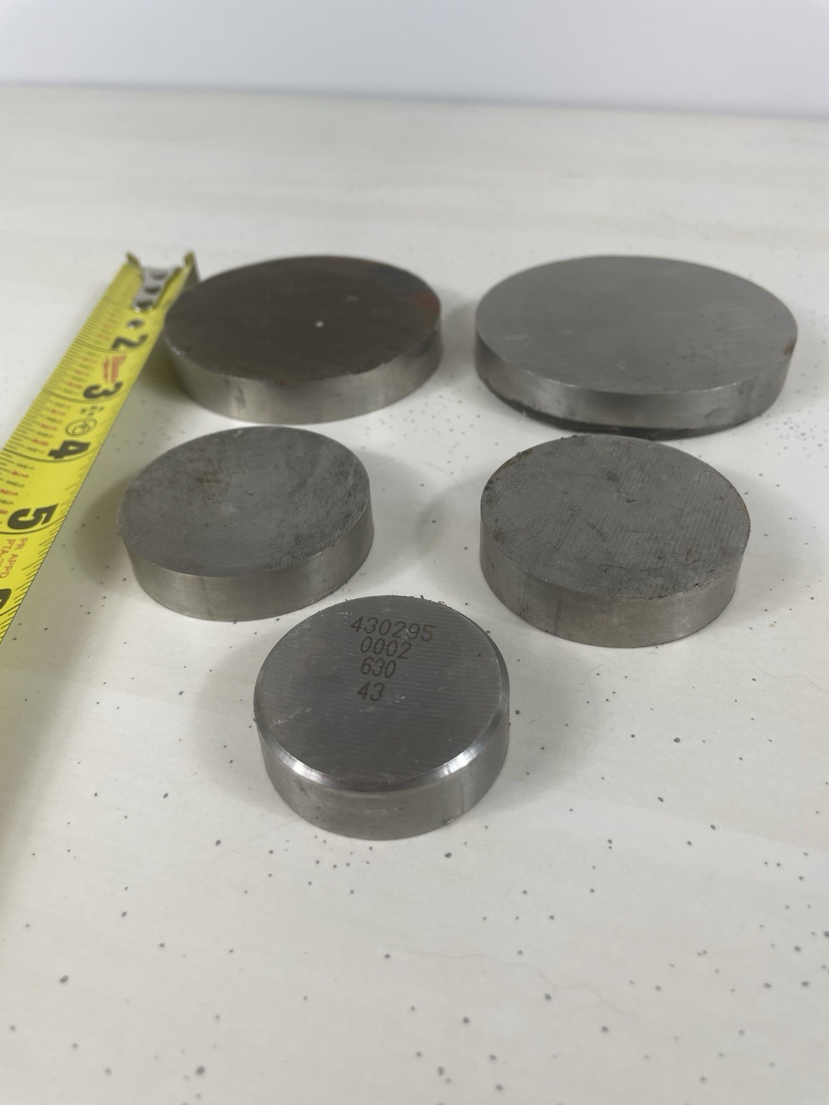 5 Stainless Steel Cut-Off Assorted Round Pcs 304 303 316 Steel High End Quality