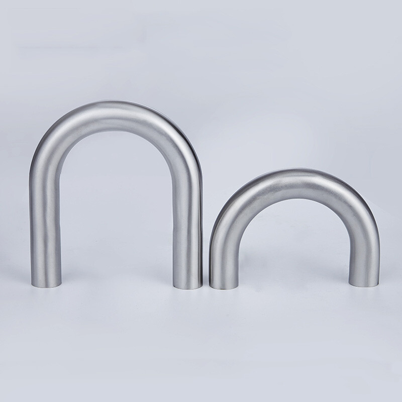 304 Stainless Steel 180 Degree Elbow U Pipe Polished Exhaust Pipe 180° Pipe Home