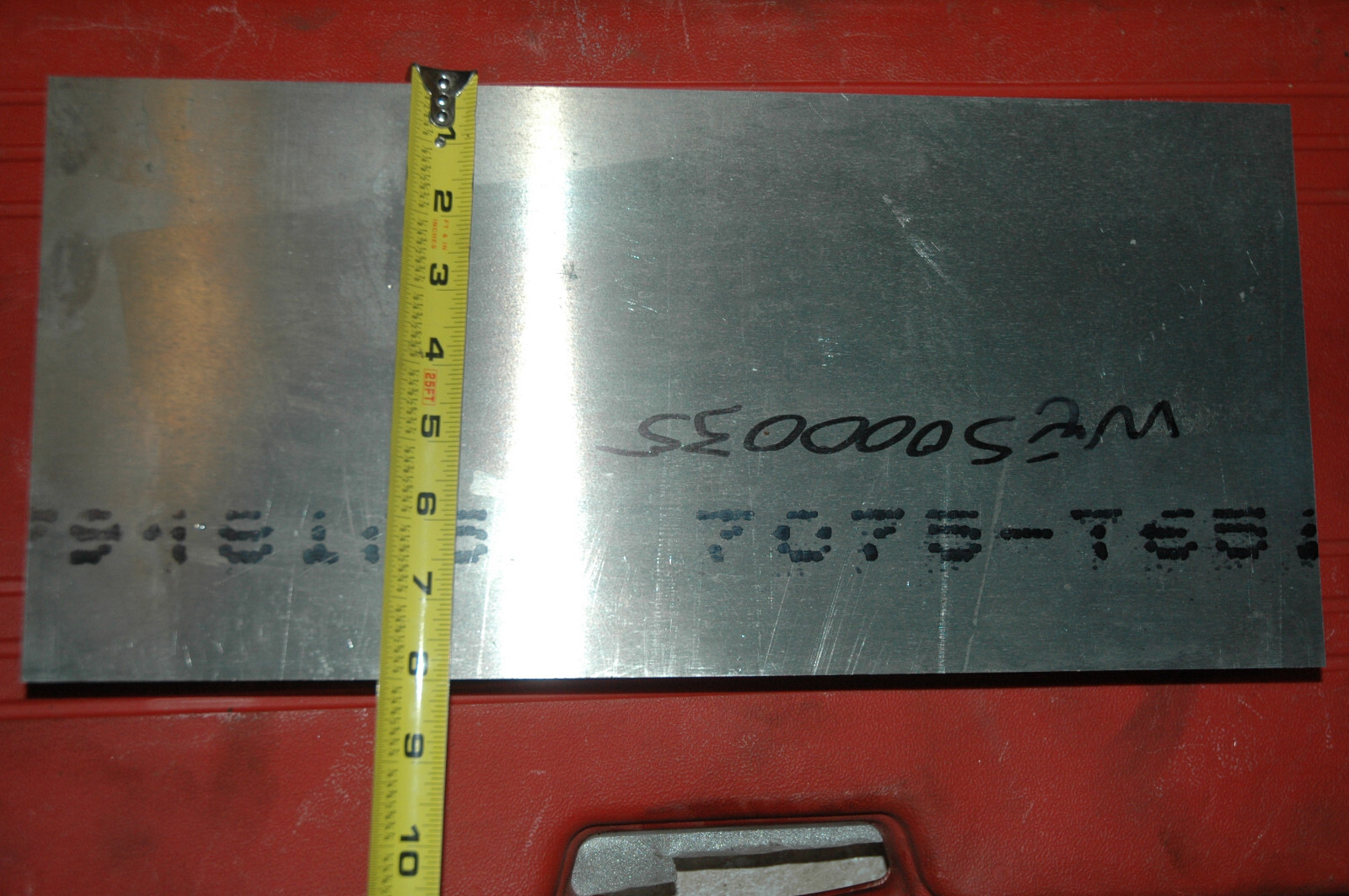 ALUMINUM SHEET 7075, 16-3/4″ X 7-9/16″ X 1-3/4″
