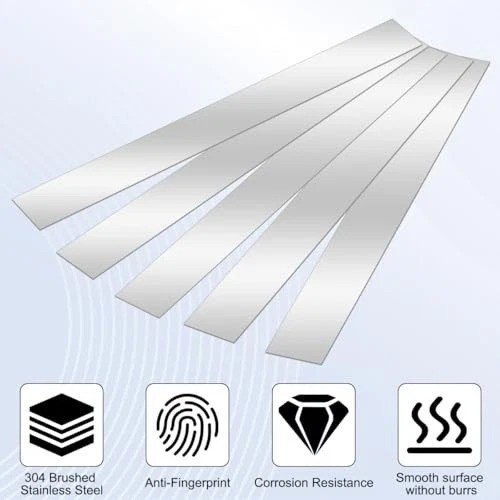 10 Pcs Sheet Metal Strips,12” Length,1” Width 0.02” Thickness Thin Flat Metal