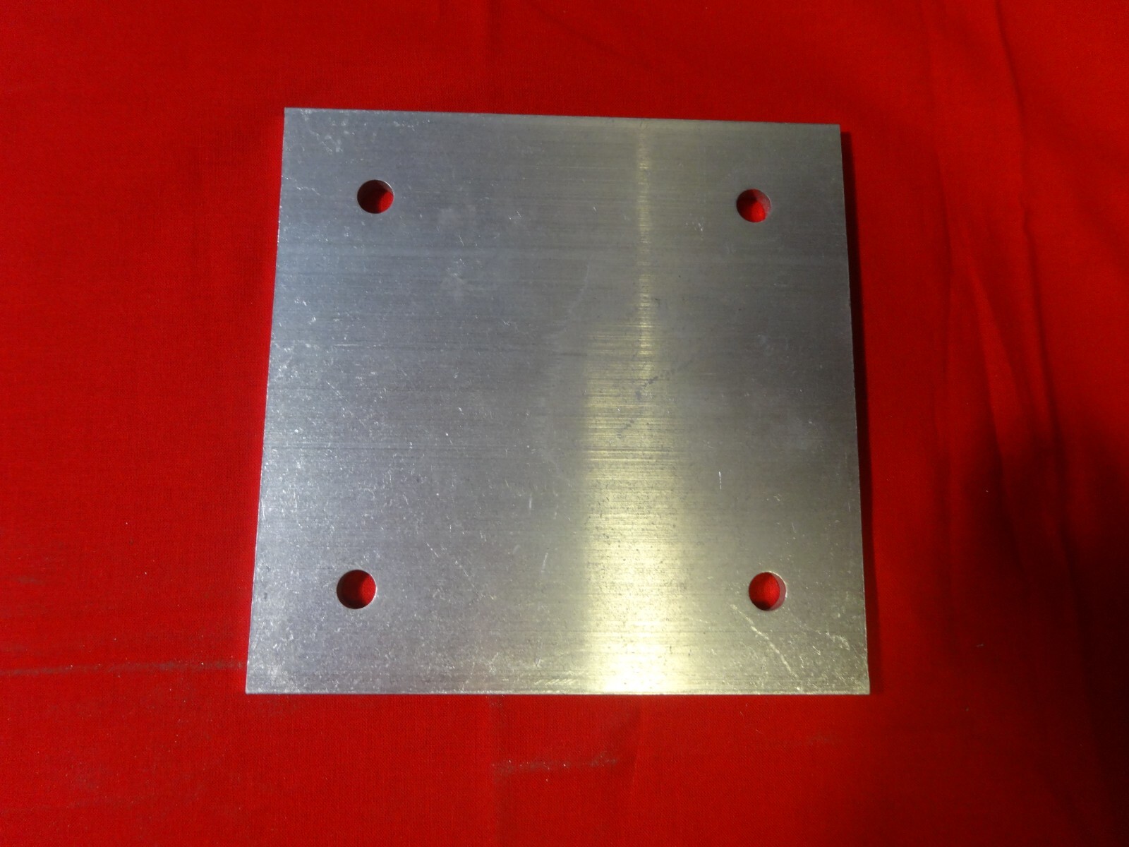 1/4″ X 6″ ALUMINUM BAR 6″ IN LENGTH with 4 holes for 3/8″ bolts