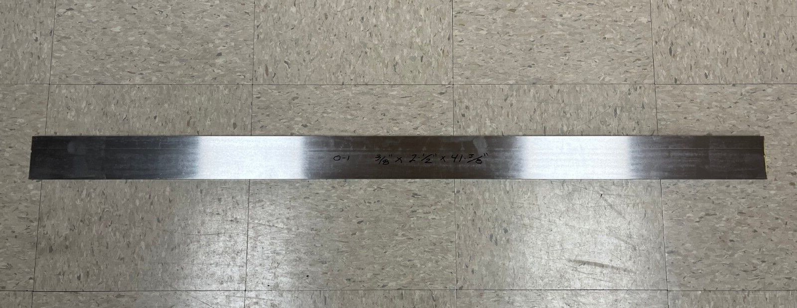 3/8″ x 2-1/2″ x 41-3/8″, 0-1 Oil Hardened, GROUND FLAT STOCK