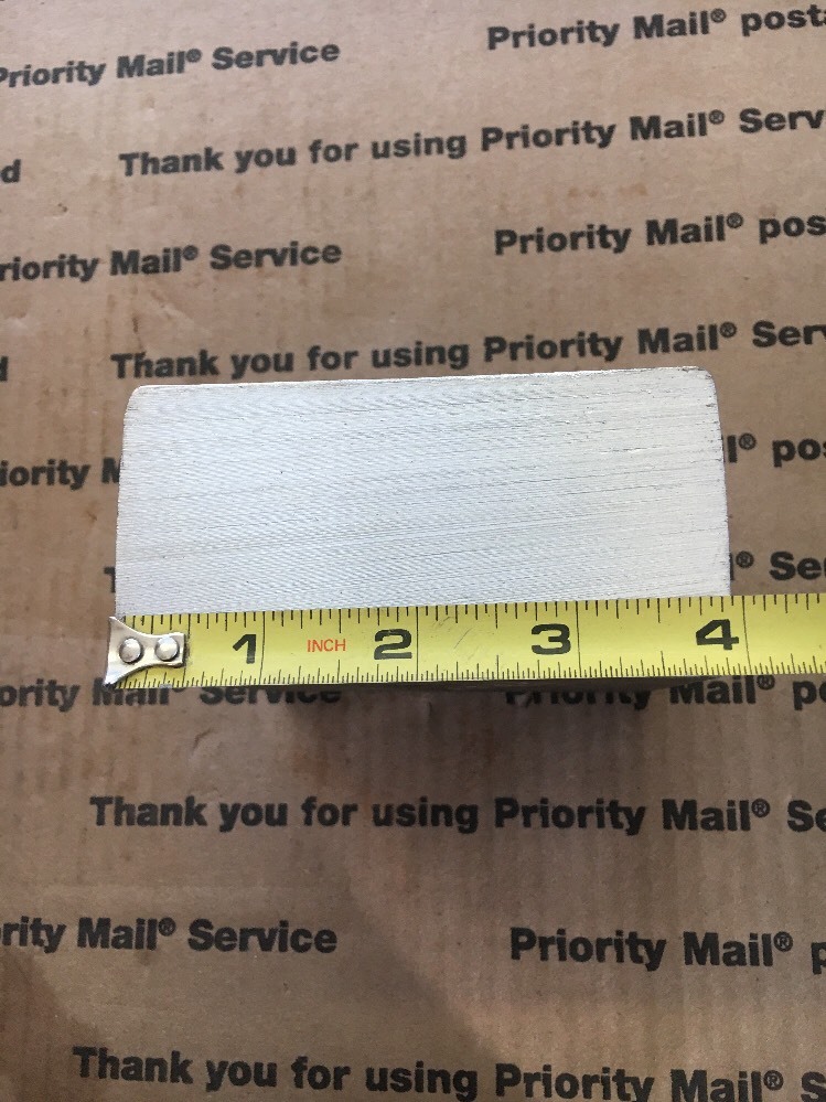 2 X 4 X 4″ THICK BLOCK Steel Bar Target Plate Blacksmith Bench Hammer Plate