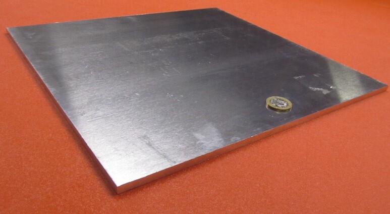 2024 Aluminum Sheet, T351, .250″ (1/4″) Thick x 12.0″ Width x 12.0″ Length