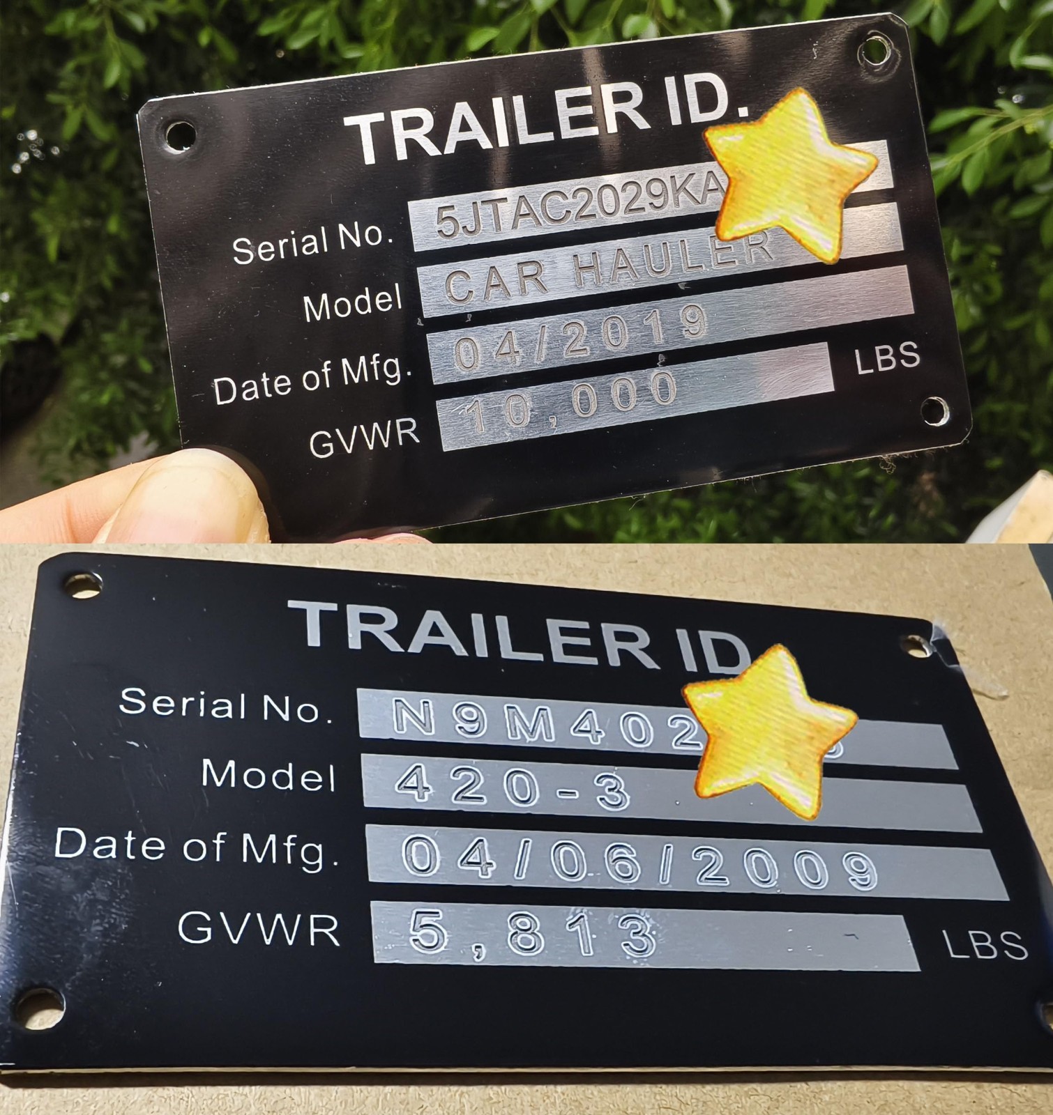 Blank Aluminum ID Plates – Metal Serial Number Tags, Equipment Data & Compliance
