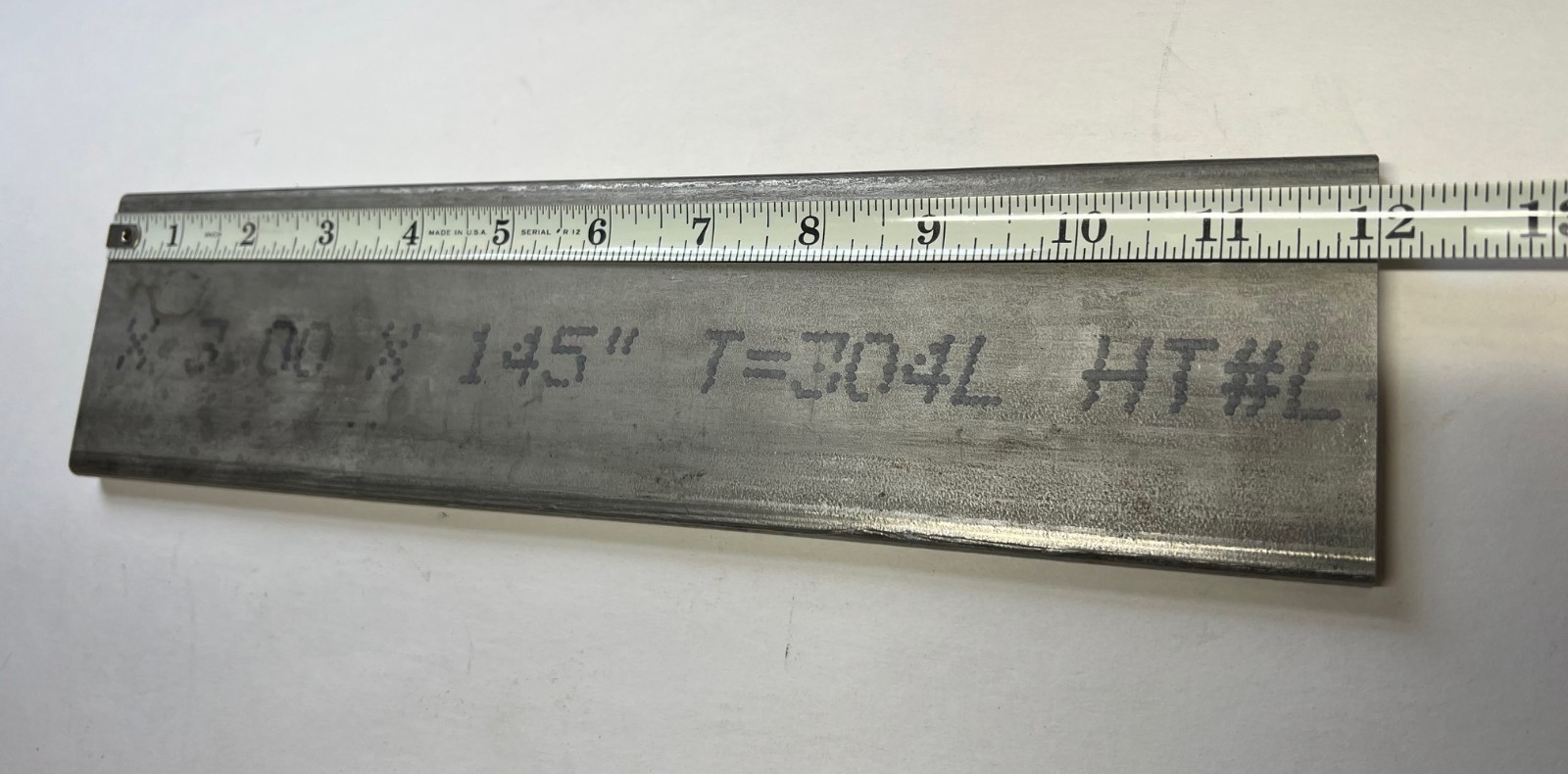 3/8″ x 3″ x 12″ 304 Stainless Steel Flat Bar, USA, New, Free Delivery