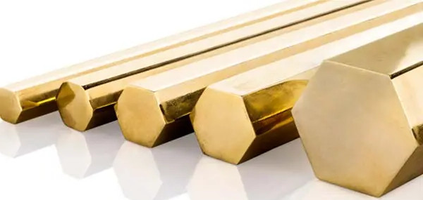BRASS HEX STOCK ALLOY 360 3/8″ X 9″ LONG
