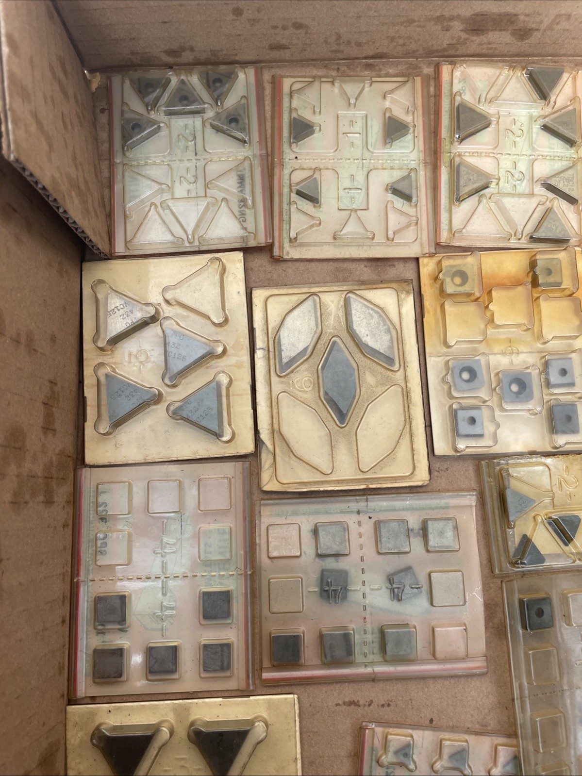 Mix Lot of Good Unused Carbide Inserts Approximately 100 Pieces