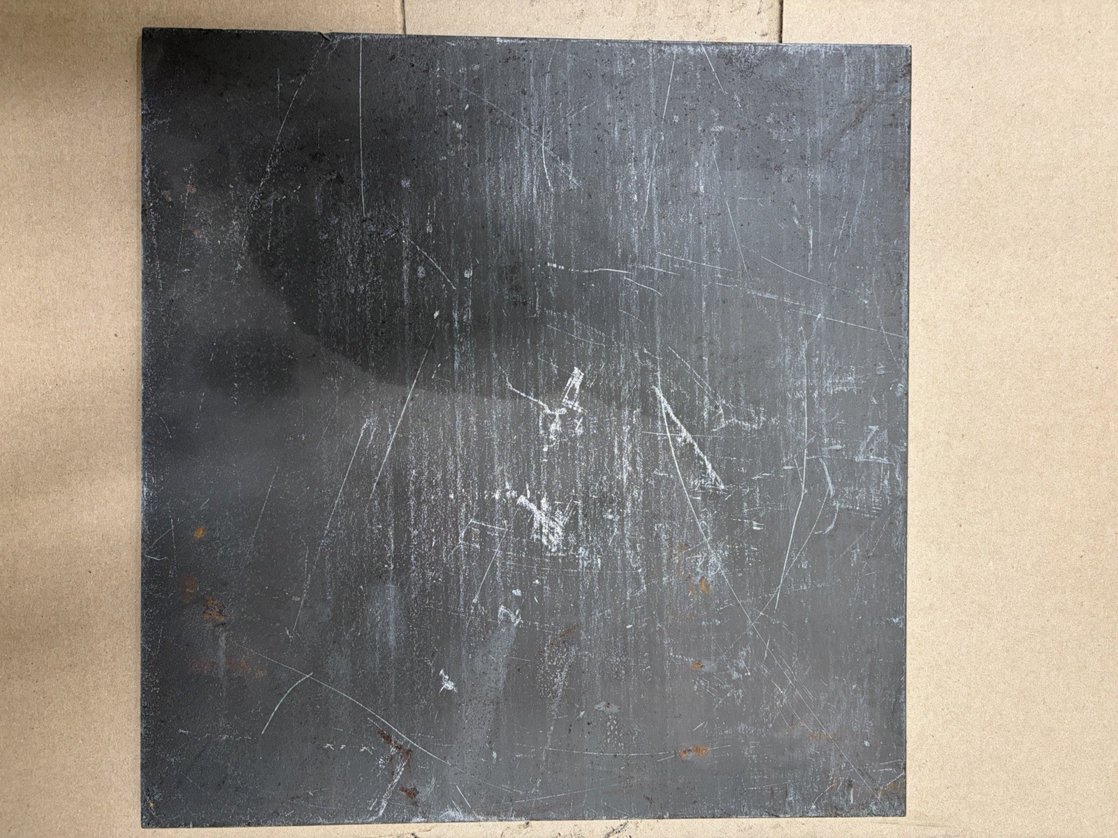 1/8″ Stainless Steel Plate 440C Grade , Magnetic, Unfinished. 12” X 12” Roughly