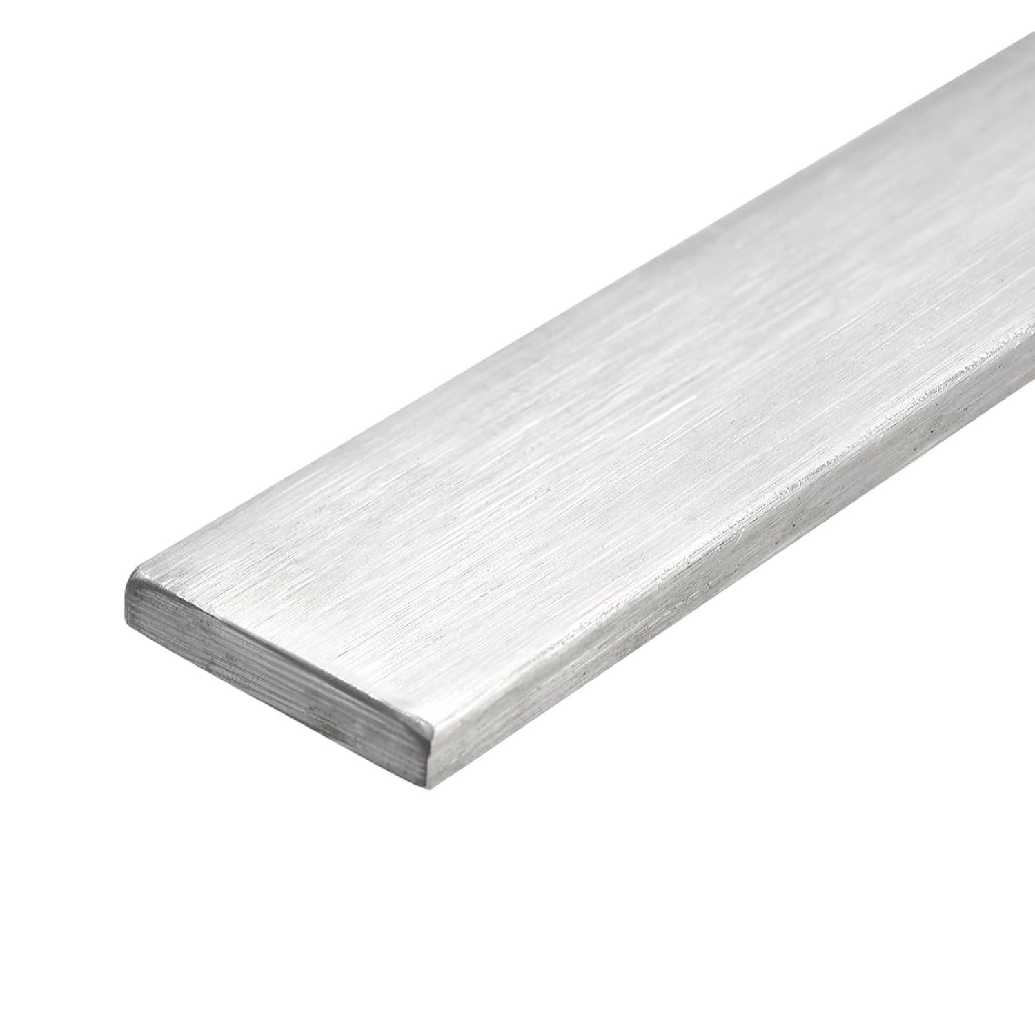 304 Stainless Steel Flat Bar, 1/8″ Thickness 1 3/16″ Width 11 3/4″ Length Bru…