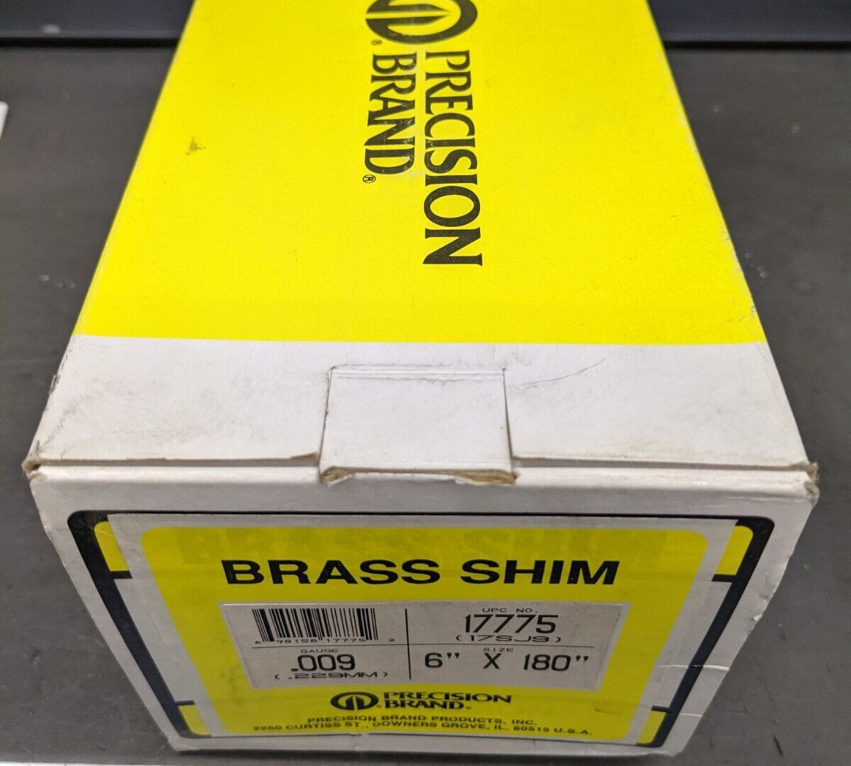 Precision Brass Shim Roll .009 (.229mm) Gauge 6″ x 180″ 17775 (17SJ9) USA