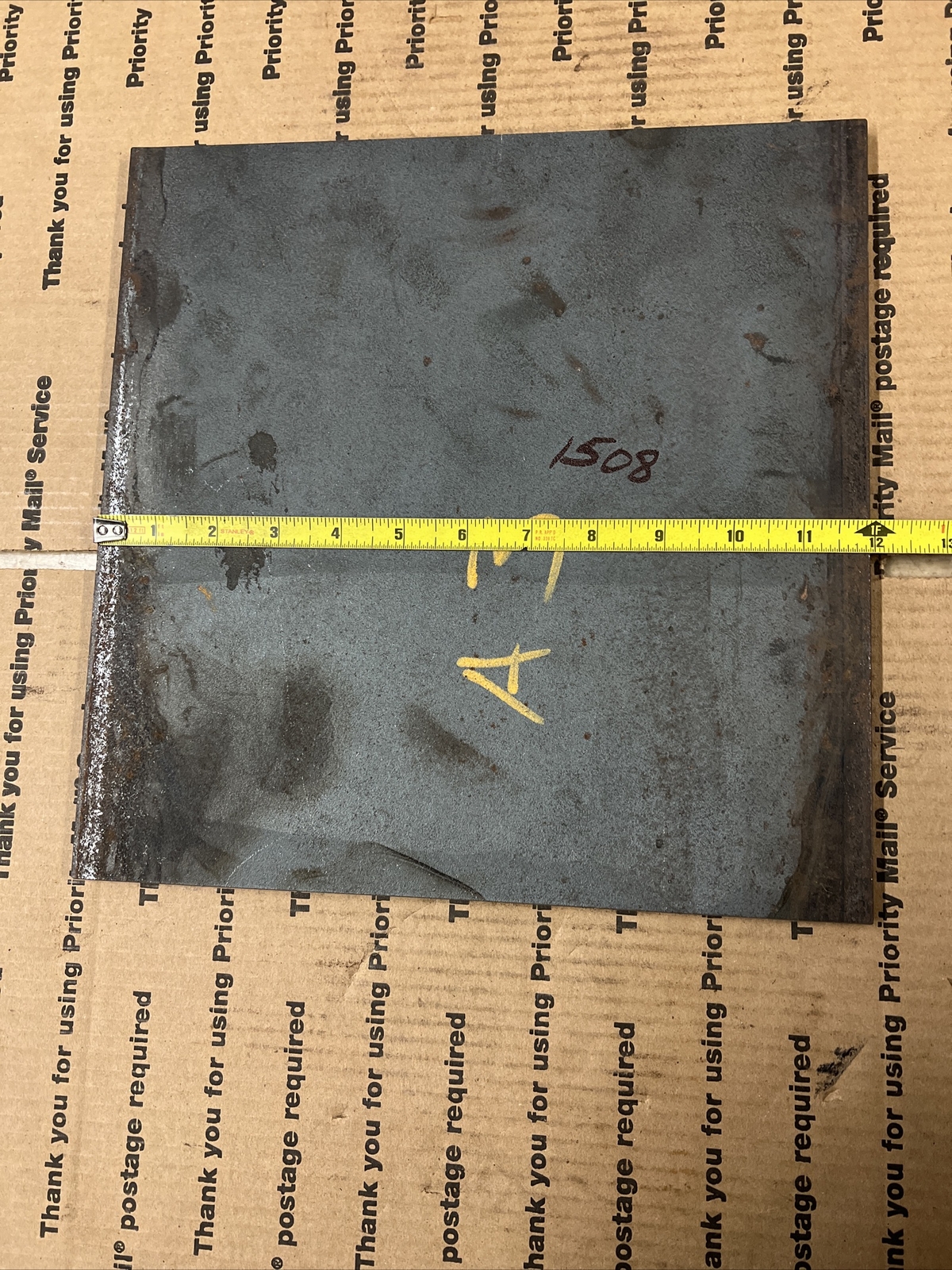 3/8 Steel Flat 12″ Wide X 12″ L Bar Bracing Welding Supports Industrial Plate