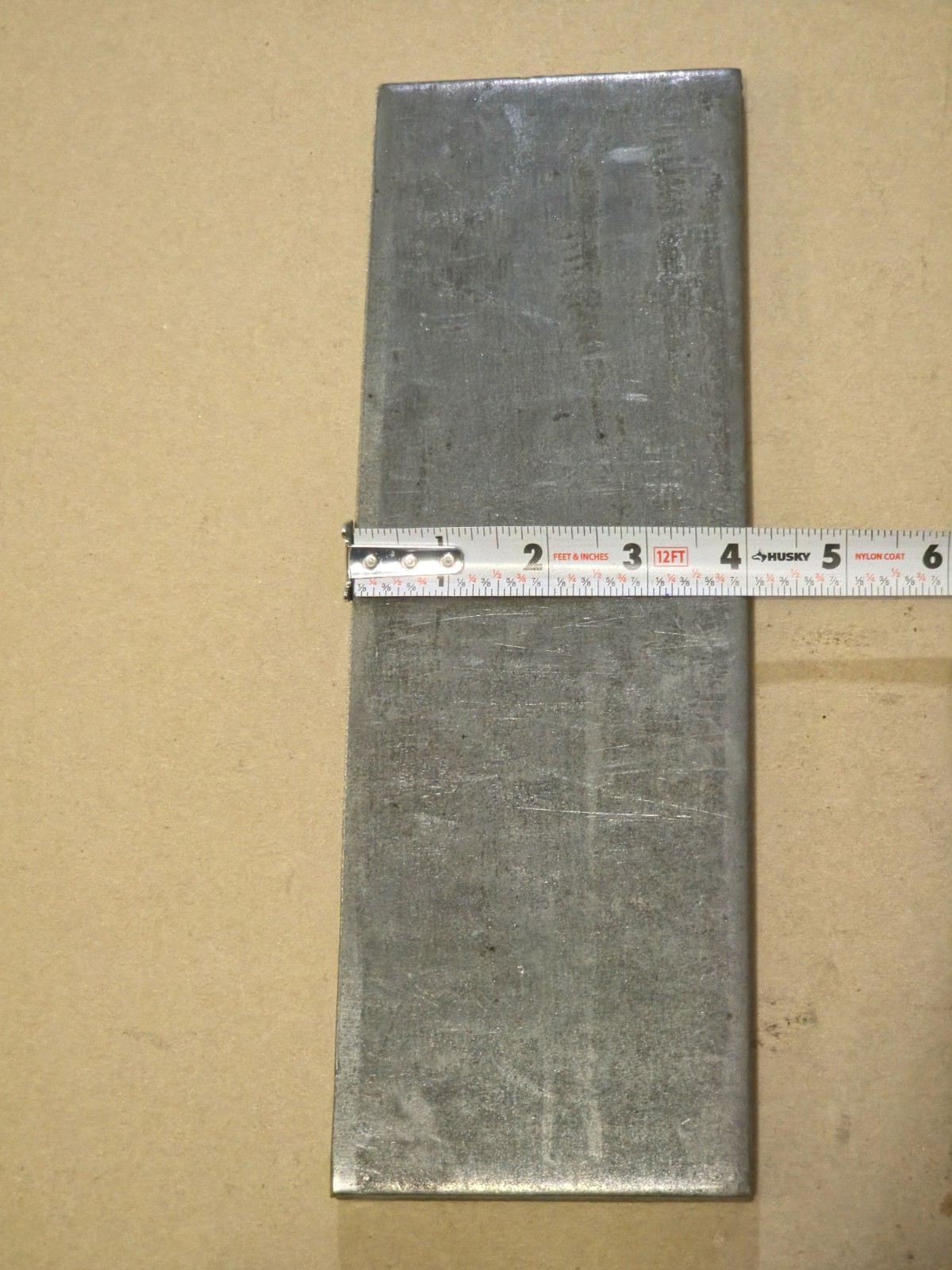 1/2″ (0.5″Thick) Hot Roll steel plate A36 4″X12″