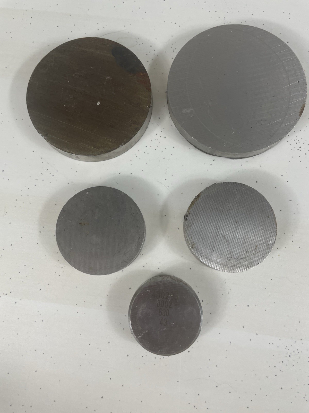 5 Stainless Steel Cut-Off Assorted Round Pcs 304 303 316 Steel High End Quality